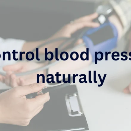 control blood pressure naturally